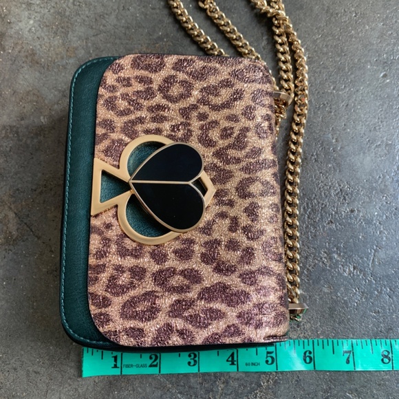 Kate Space Olive GLITTER Leopard Nicola Wicker Twistlock - Picture 10 of 10